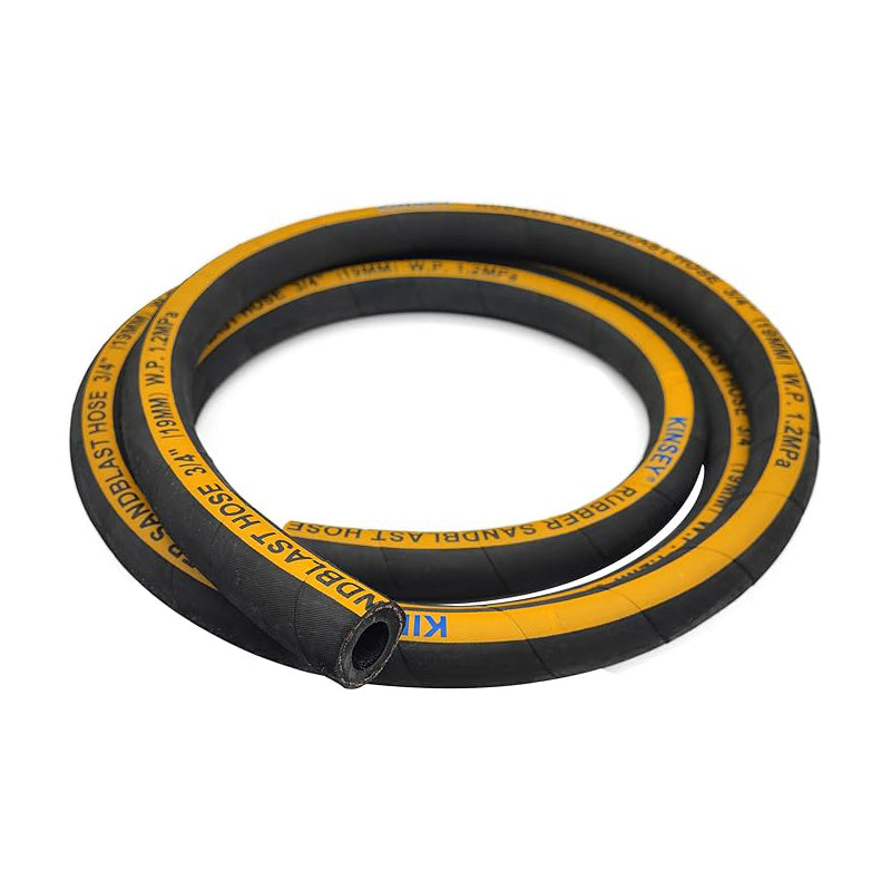 Sandblast Hose 1/2" ID, 1"(1 1/2") OD,10 Ft Long Heavy Duty Rubber Sandblaster Hose Sandblasting Gun Sandblaster Cabinet
