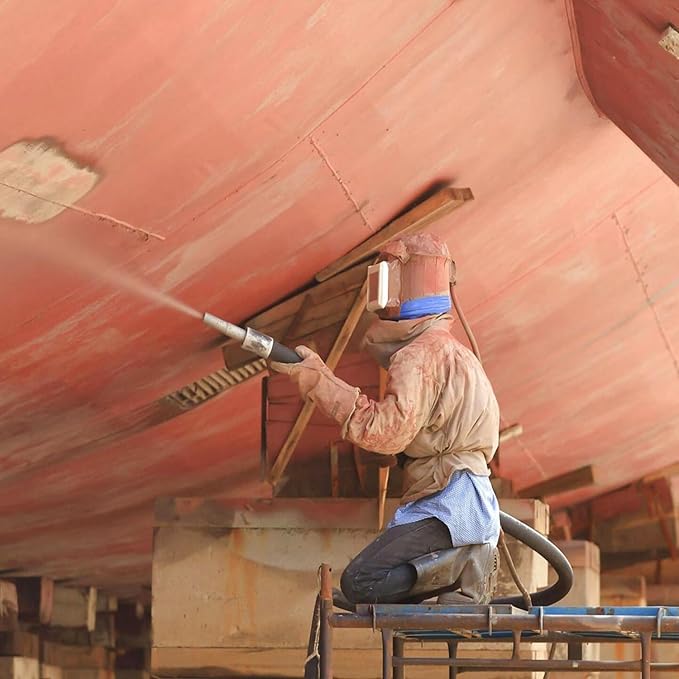 Heavy-Duty Rubber Sandblast Hose – 10 Ft, 1/2" ID, 1"/1 1/2" OD