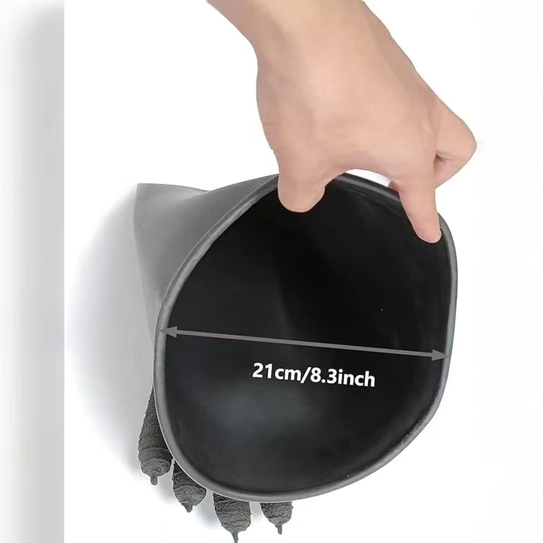 Heavy-Duty Rubber Sandblasting Gloves(Striped model) – 24.8" Long Protective Gloves