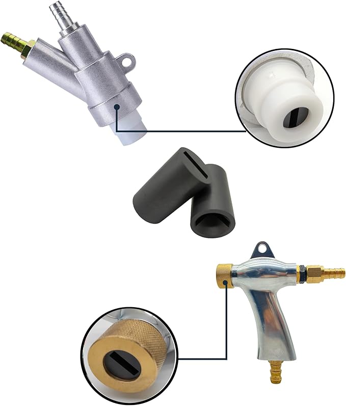 Boron Carbide Sandblaster Nozzle – Flat Mouth B4C Blast Gun Tip (1-Piece)