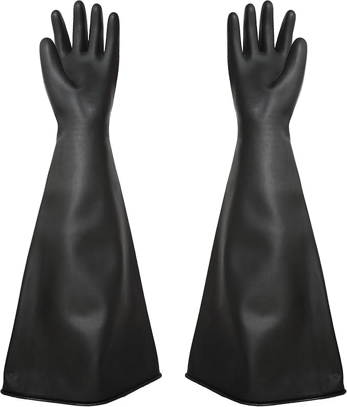 Sandblasting gun + gloves