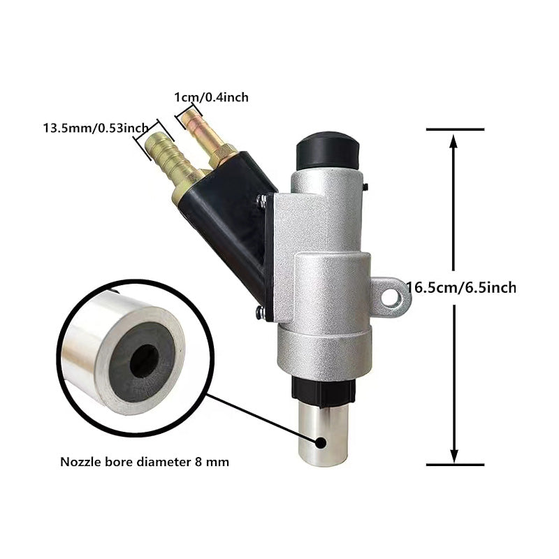 HOLDWIN Sand blasting Gun Air Spray Gun Sandblaster Cabinet Hand Held Sand Blaster Gun Boron Carbide Nozzle Blasting Tool 8MM Boron Carbide Tip