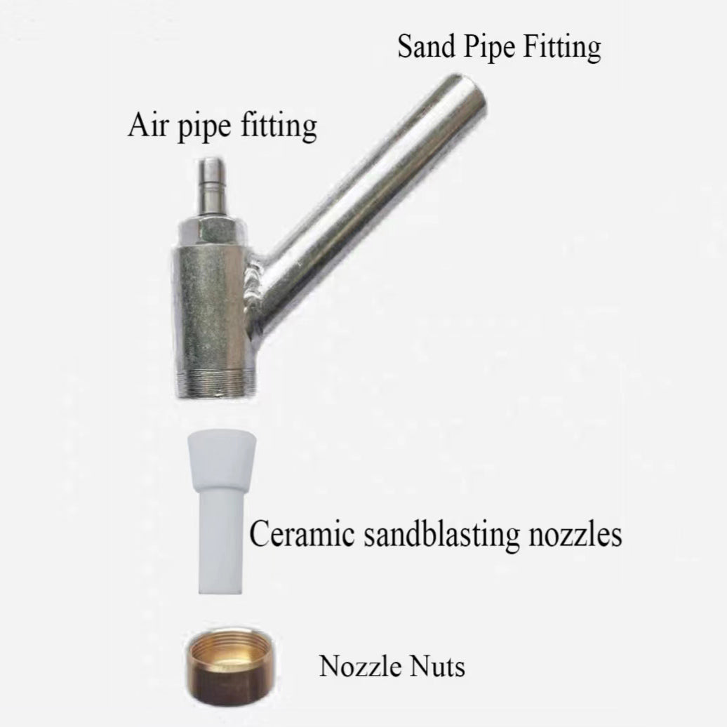 5-Pack Ceramic Sandblasting Nozzles – Flared Mouth Replacement Tips for Sandblaster Guns