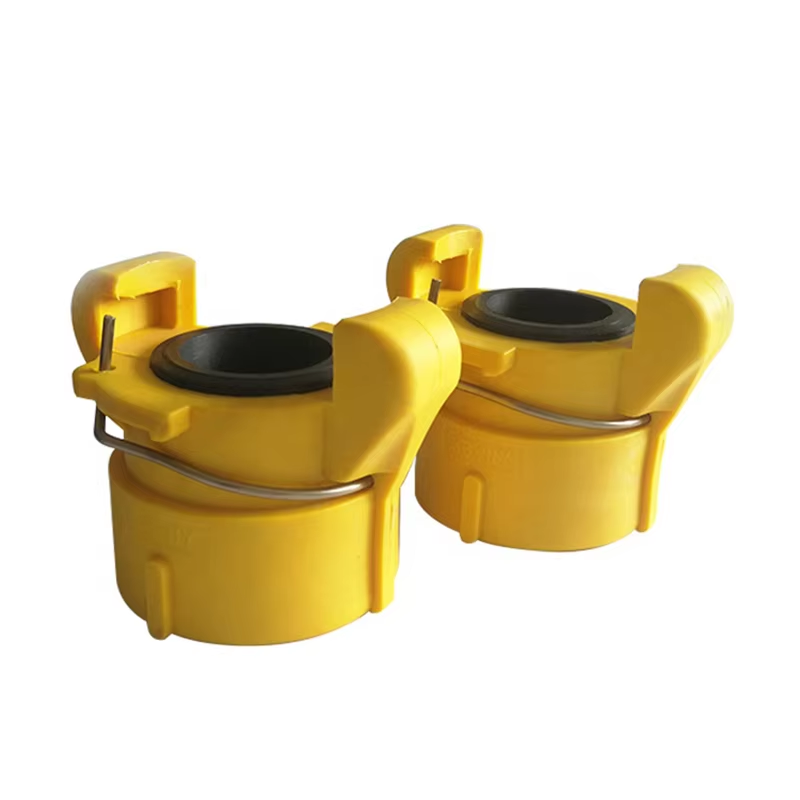 HOLDWIN Yellow Nylon Sandblast Hose Coupling & Nozzle Holder