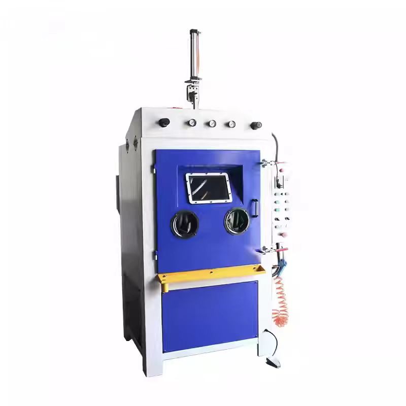 Automatic drum sandblasting machine