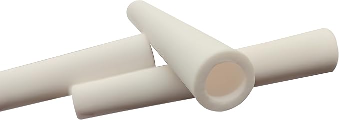 Cone Ceramic Sandblasting Nozzle Air Siphon Sandblasting Gun White Ceramic Nozzle 5/32"Bore,2-13/32”Length (5 Piece)