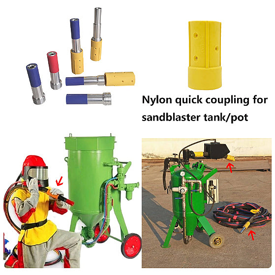 HOLDWIN High-Pressure Sandblaster Gun Kit with Nylon Coupling – Heavy Duty