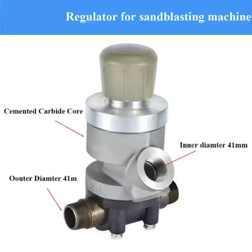 Mobile Sandblasting Machine Sand Regulating Valve Abrasive Valve Pneumatic Thomson Valve