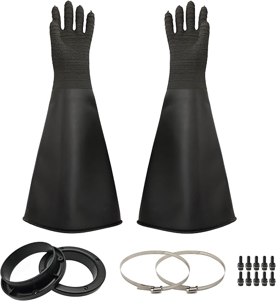 HOLDWIN Heavy-Duty Rubber Sandblasting Gloves