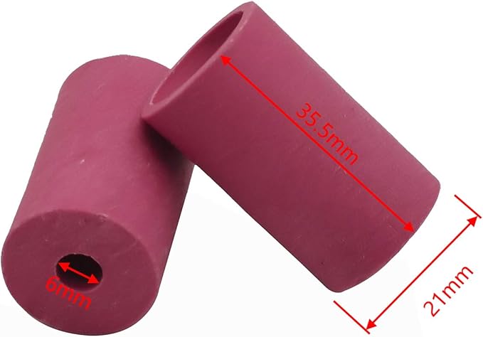 Sandblaster Gun Nozzles 20Pcs Tip Sand Blaster Replacement Cylinder Ceramic Abrasive Nozzles for Blasting (Pink)