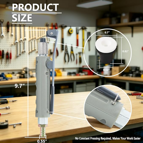 Heavy-Duty Pneumatic Sandblaster Gun with 10 Ceramic Nozzles