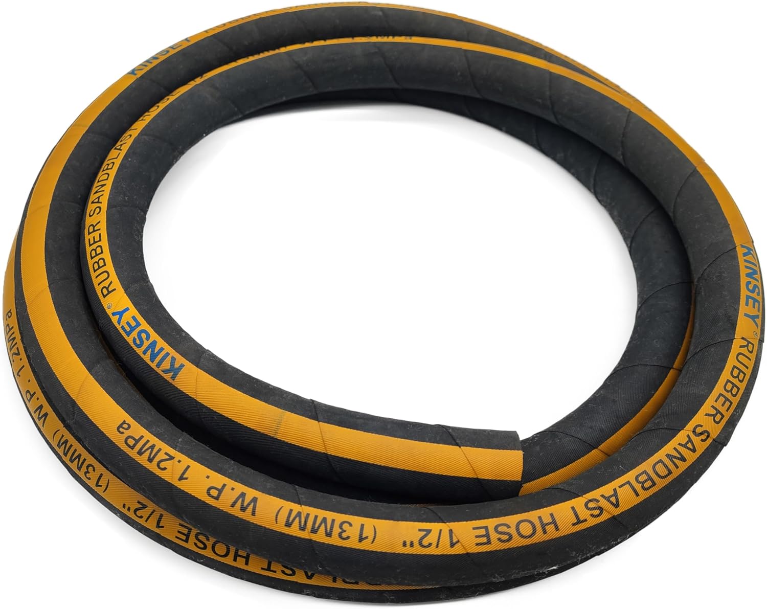Sandblast Hose 1/2" ID, 1"(1 1/2") OD,10 Ft Long Heavy Duty Rubber Sandblaster Hose Sandblasting Gun Sandblaster Cabinet