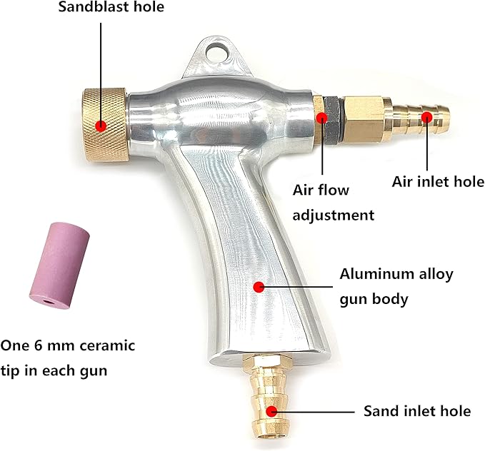 Sandblasting gun & foot switcgh