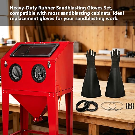 HOLDWIN Heavy-Duty Rubber Sandblasting Gloves