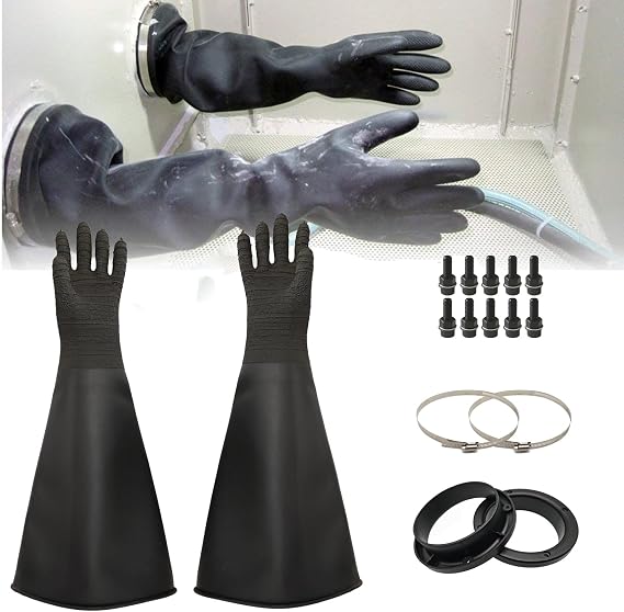 HOLDWIN Heavy-Duty Rubber Sandblasting Gloves