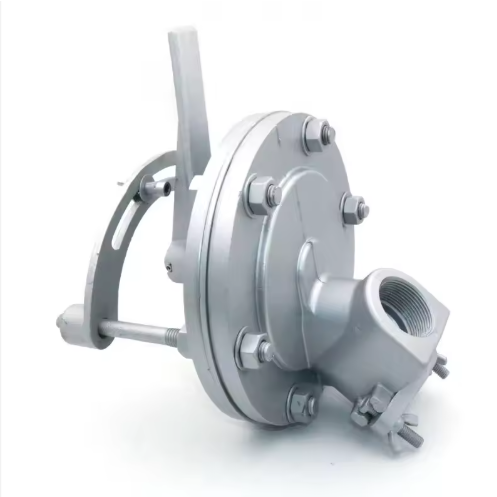 Aluminum manual molding sand control valve for high-pressure sandblasting machine, molding sand valve flow control