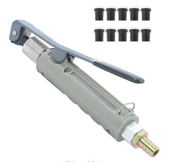 Heavy-Duty Pneumatic Sandblaster Gun with 10 Ceramic Nozzles