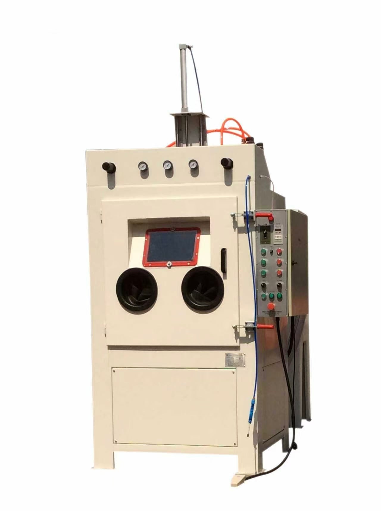 Automatic drum sandblasting machine
