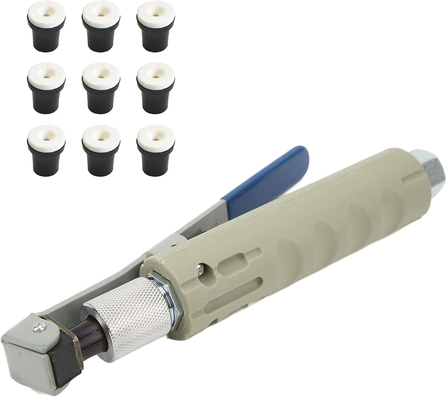 Pneumatic Sandblaster Gun Kit with Ceramic Nozzle Tips for Surface Cleaning
