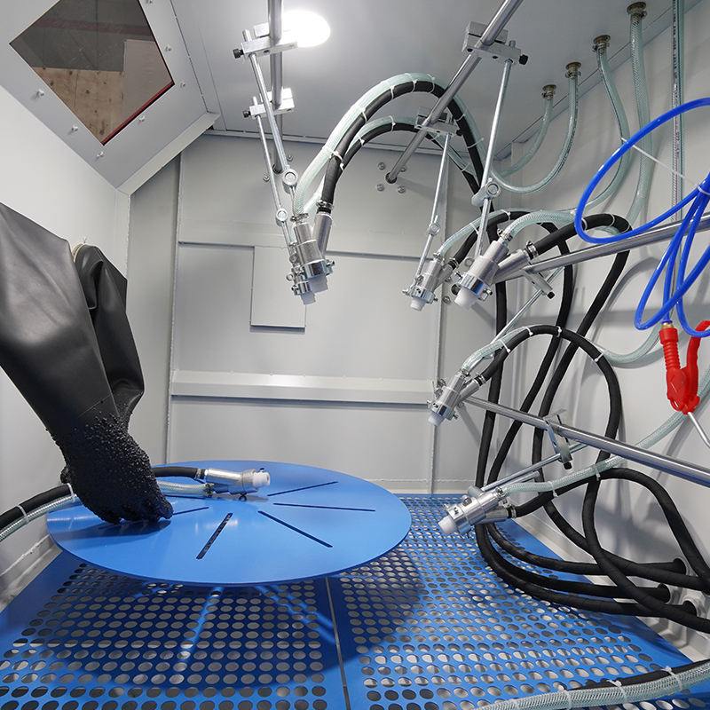 Heavy-Duty Rubber Sandblasting Gloves – 24.8"