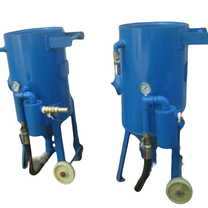 Mobile sandblasting machine