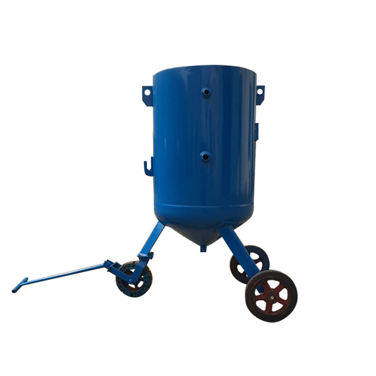 Mobile sandblasting machine