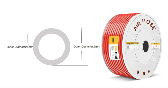 Transparent PU Air Hose Tube for Air Compressor | Flexible Pneumatic Tubing