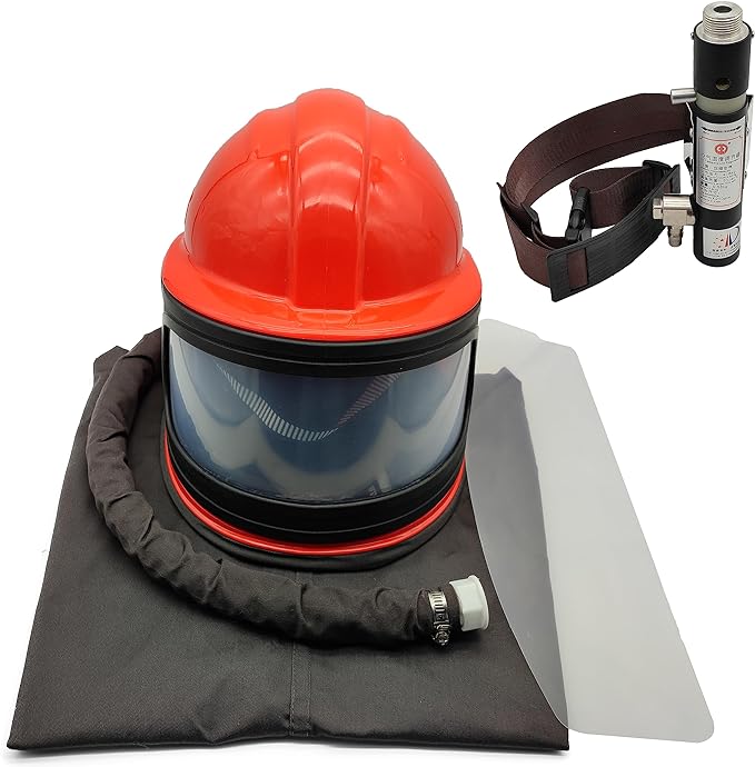 Oxygen-supplied Sandblasting Helmet