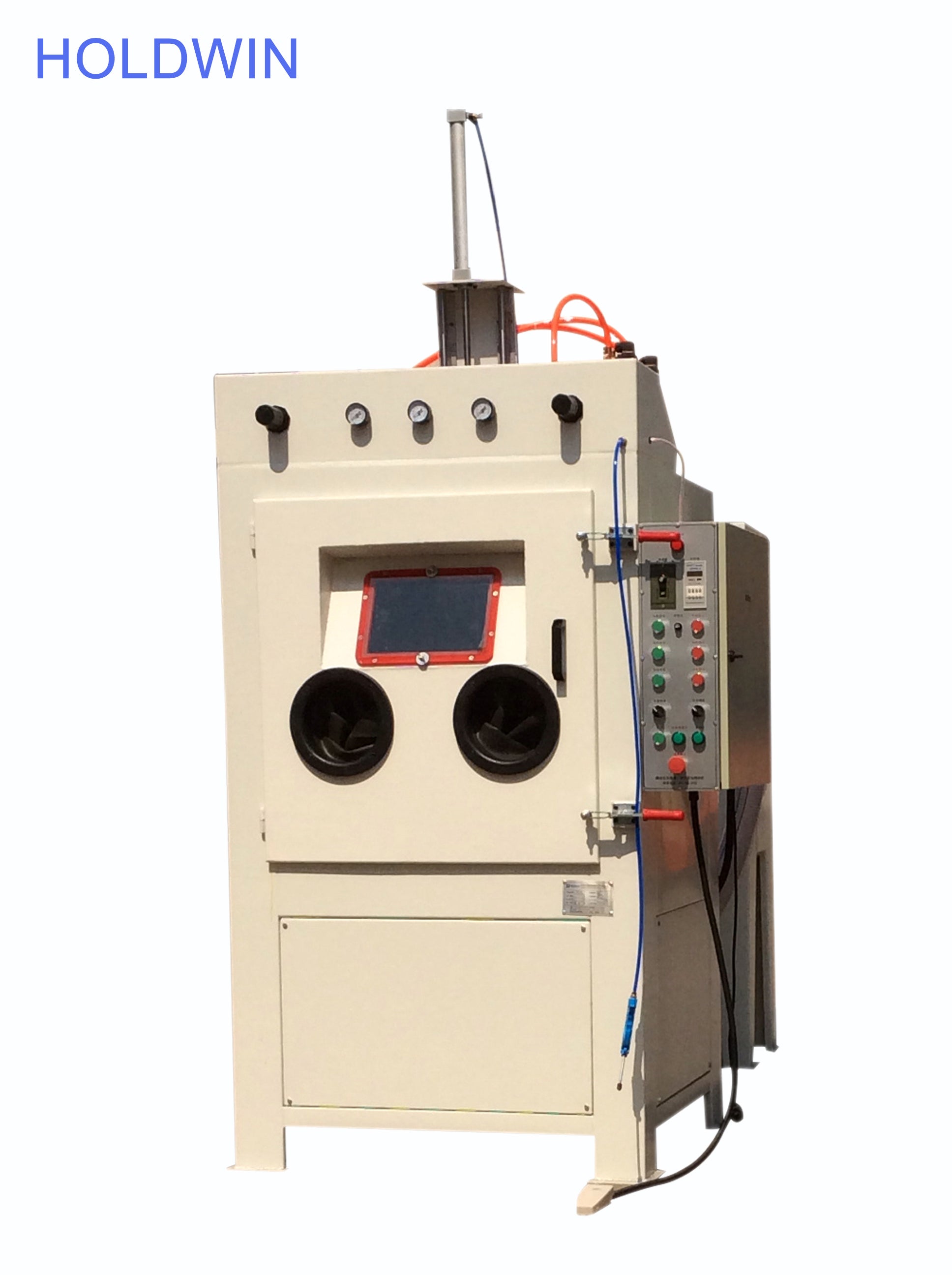 Automatic drum sandblasting machine