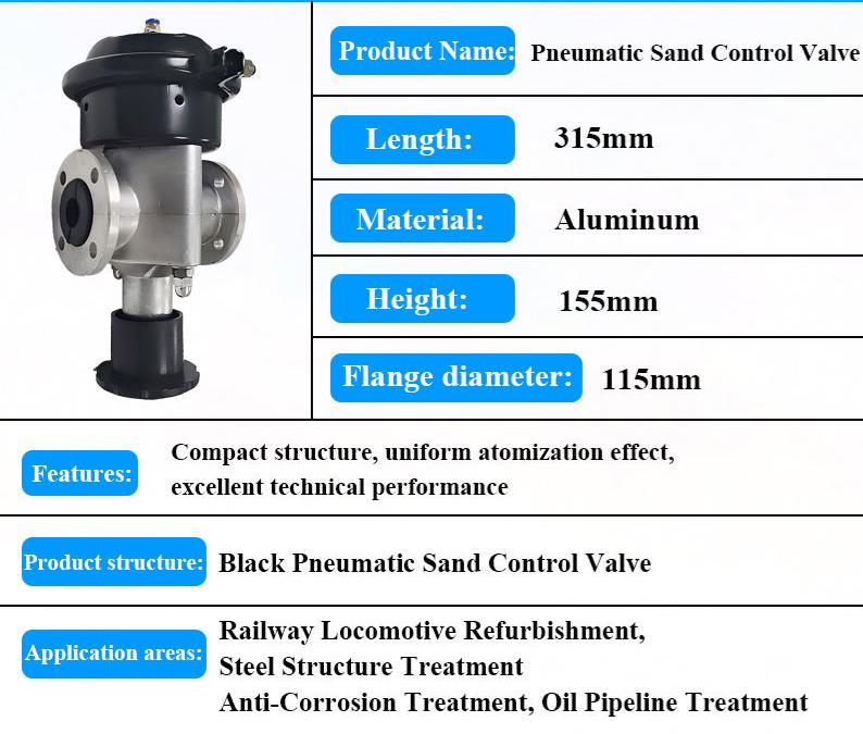 HOLDWIN Pneumatic Sandblasting Valve – Aluminum Abrasive Control Valve for Industrial Blasting