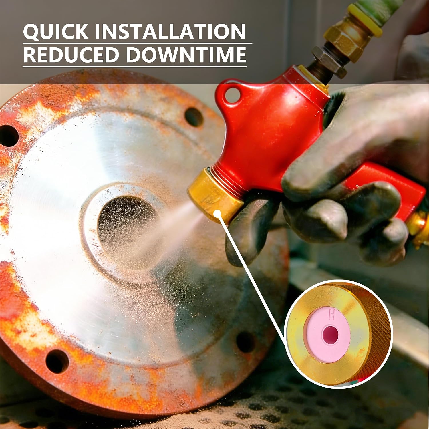 HOLDWIN Pink Ceramic Sandblaster Gun Nozzles