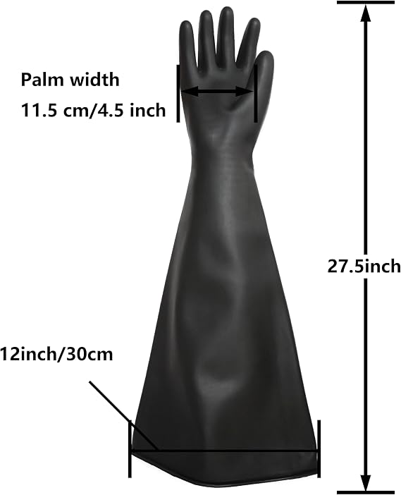 HOLDWIN Heavy-Duty Rubber Sandblasting Gloves