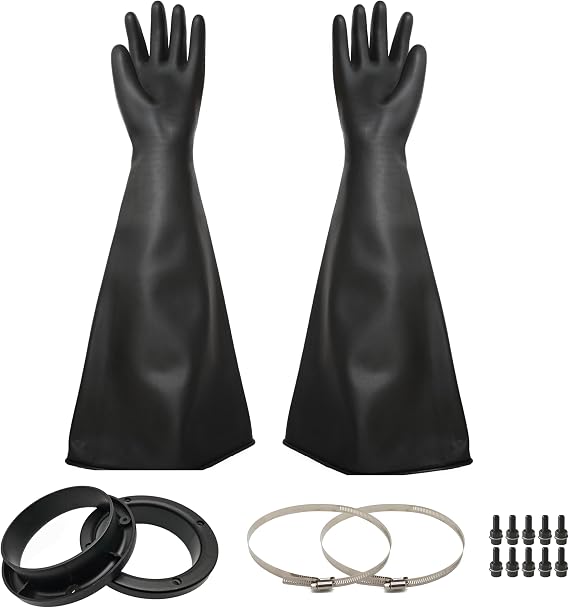 HOLDWIN Heavy-Duty Rubber Sandblasting Gloves