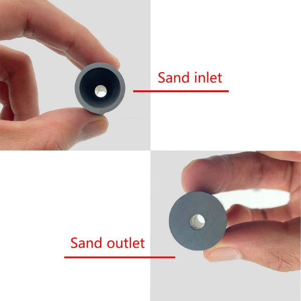Boron Carbide Sandblasting Nozzle Set – 3 to 10mm Replacement Tips for Sandblaster Guns