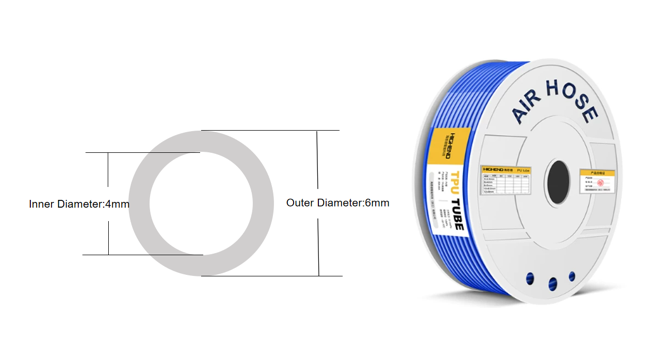 Transparent PU Air Hose Tube for Air Compressor | Flexible Pneumatic Tubing