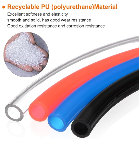 Transparent PU Air Hose Tube for Air Compressor | Flexible Pneumatic Tubing