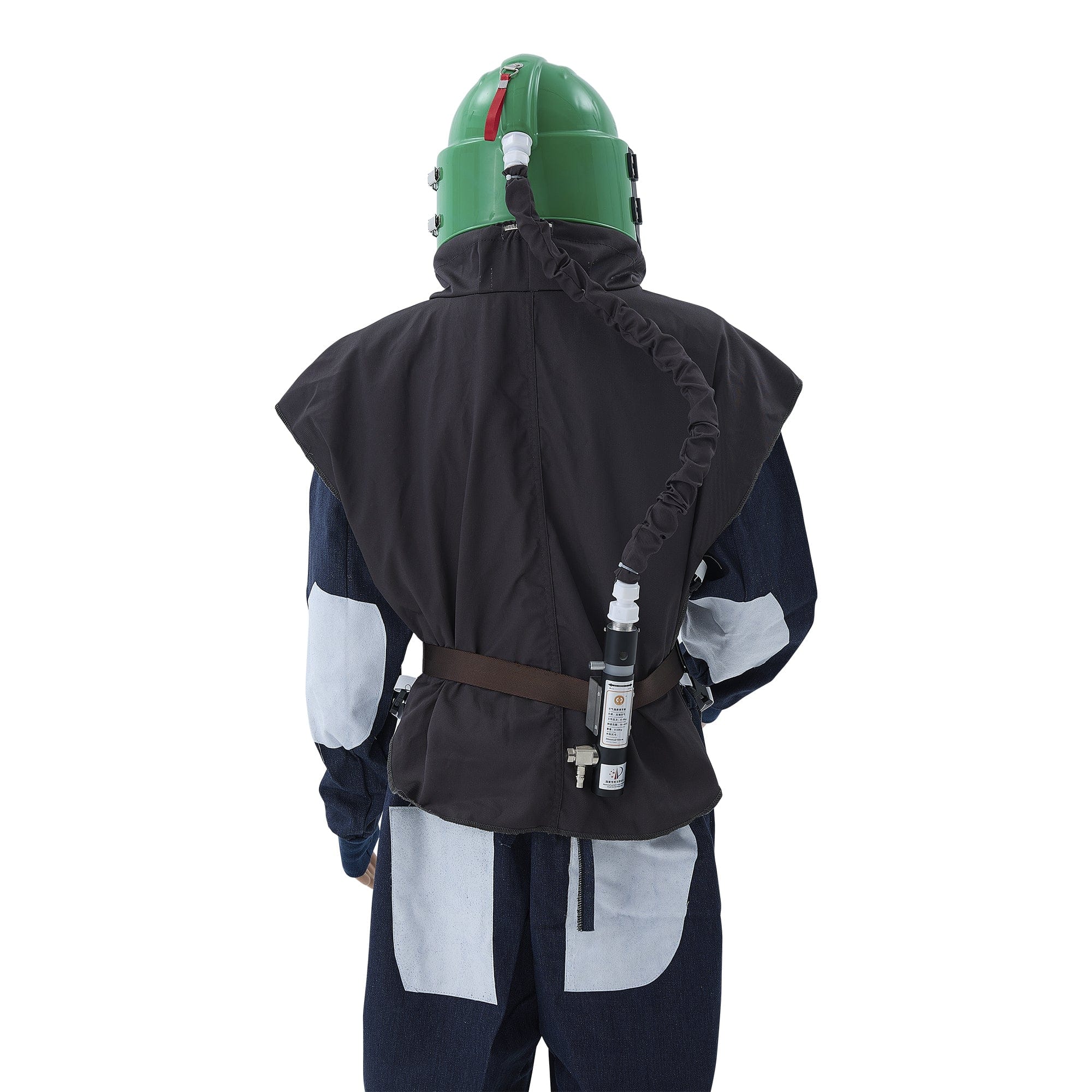 Industrial Sandblaster Helmet – Air Feed, Safe Comfort & Thermostat &Replaceable Lenses