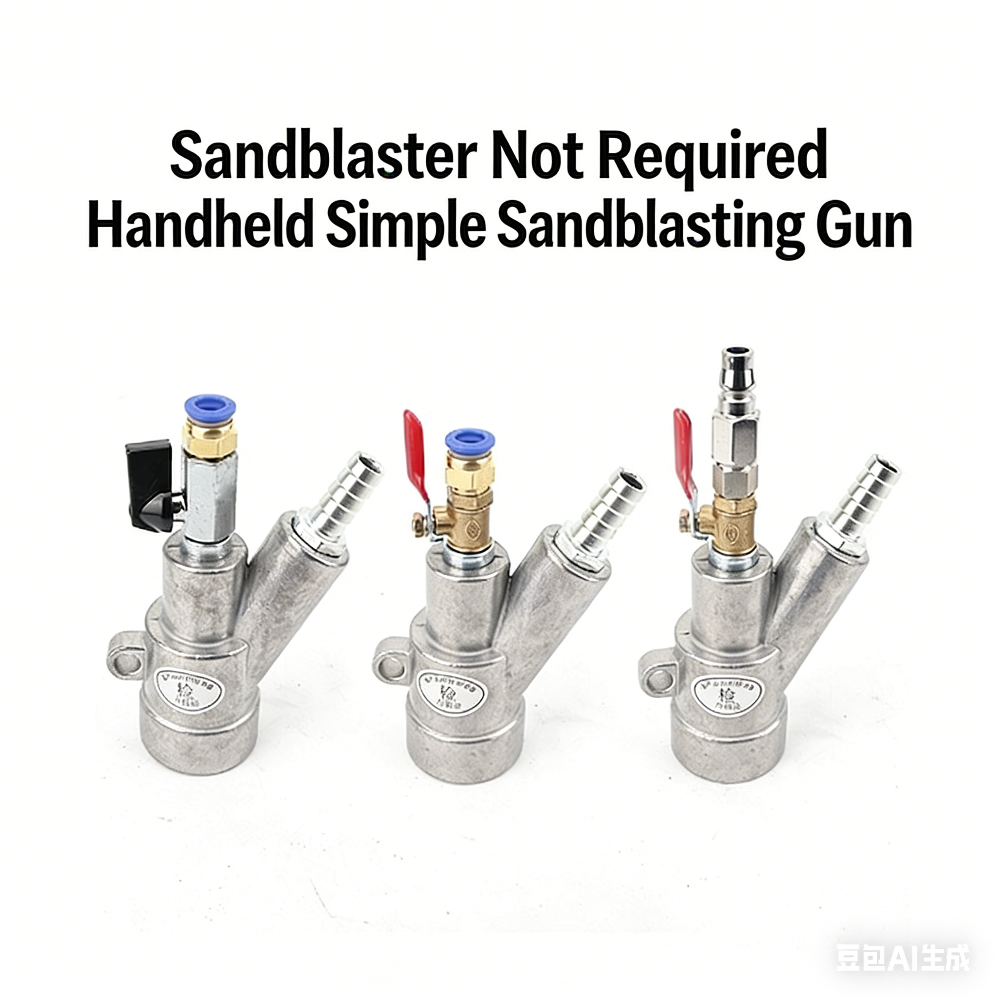 Simple sandblasting gun