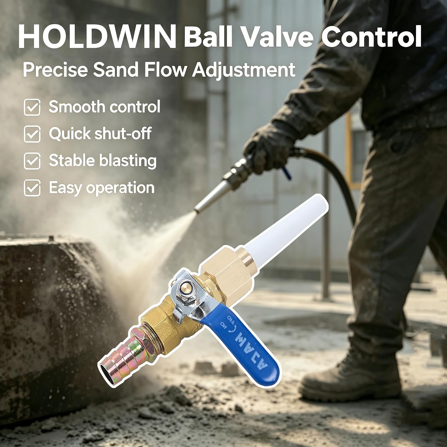 Ceramic Sandblasting Nozzles, 5‑Pack / 10‑Pack | Pneumatic Rust Removal Replacement Tips