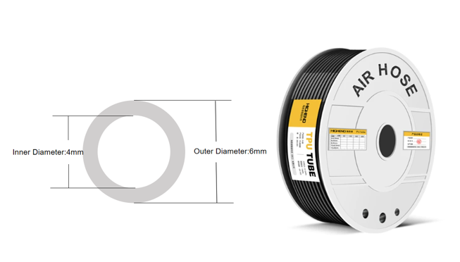 Transparent PU Air Hose Tube for Air Compressor | Flexible Pneumatic Tubing