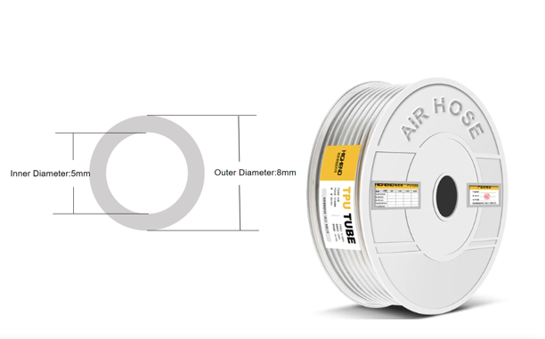 Transparent PU Air Hose Tube for Air Compressor | Flexible Pneumatic Tubing
