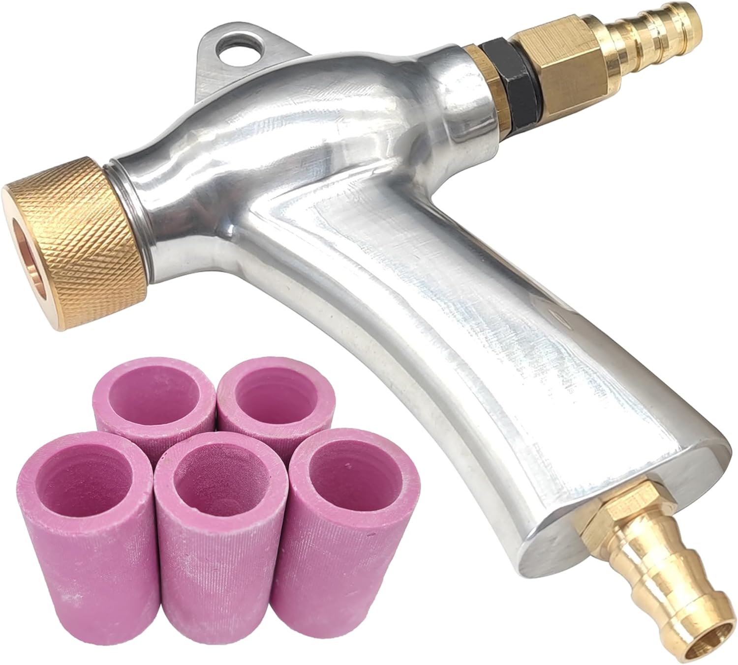 Pneumatic sandblasting gun with 6mm Nozzle (5 pcs)