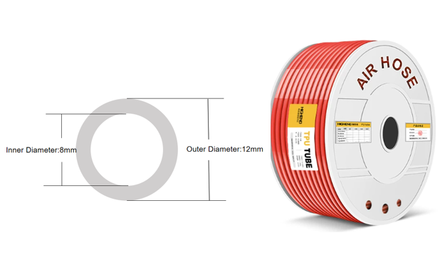 Transparent PU Air Hose Tube for Air Compressor | Flexible Pneumatic Tubing
