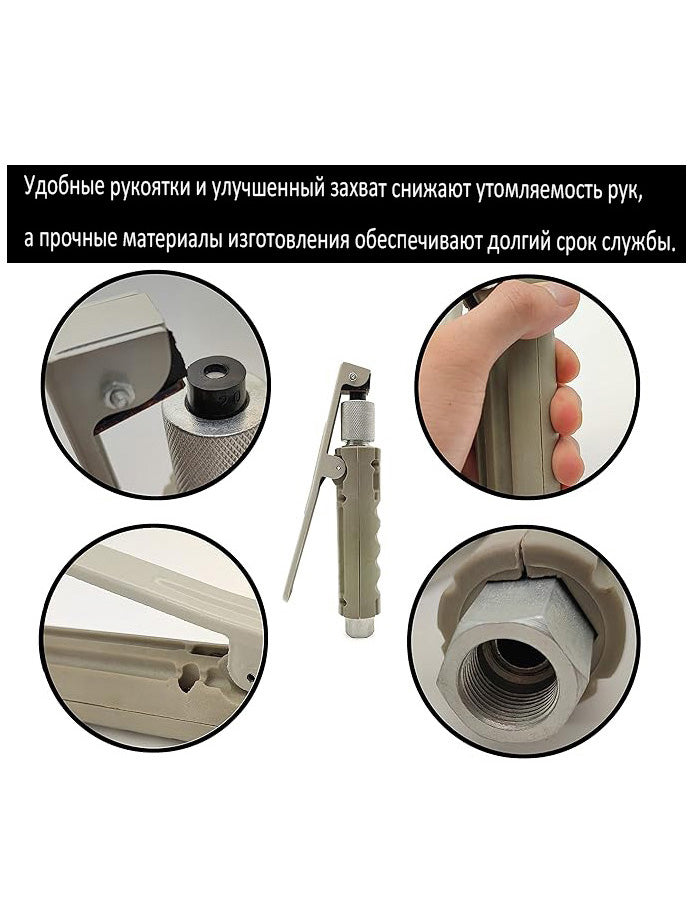 Pneumatic Sandblaster Gun Kit with 4 Ceramic Nozzle Tips for Surface Cleaning