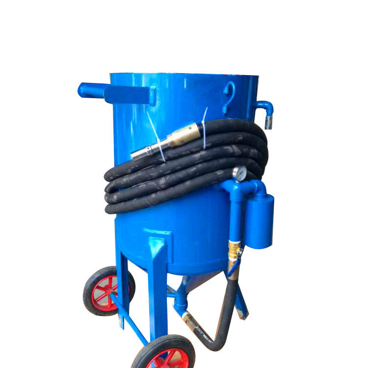 Mobile sandblasting machine