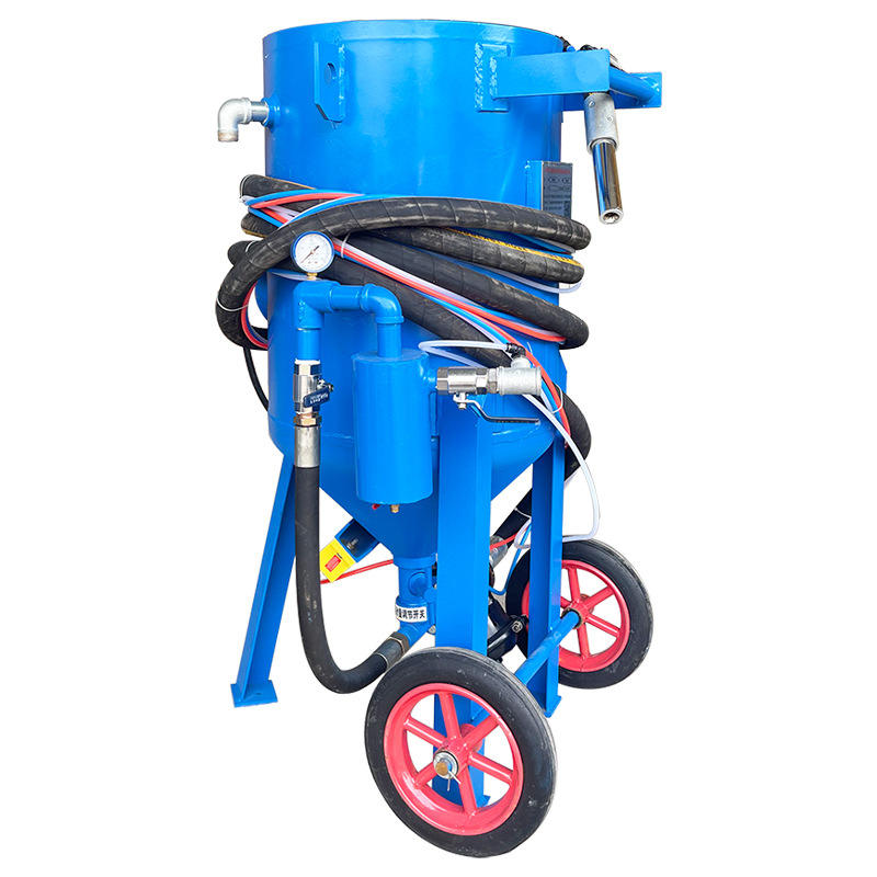 Mobile sandblasting machine