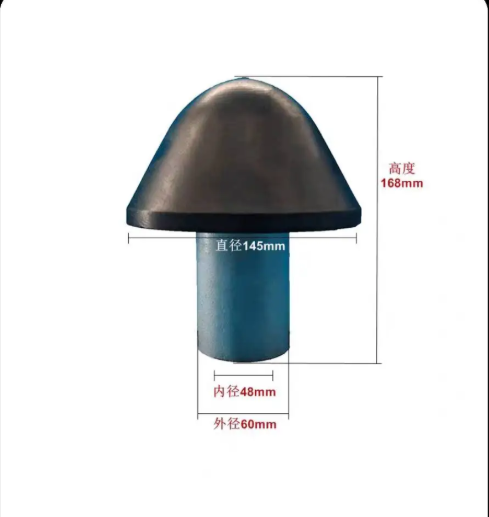 HOLDWIN on sale 2 inches Rubber Mushroom - Head for Mobile Sandblasting Tank equipment