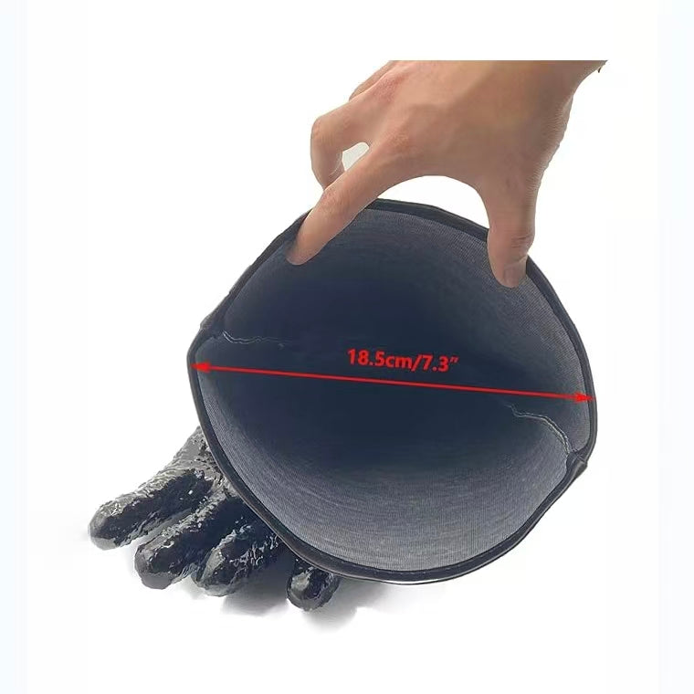 Heavy-Duty Rubber Sandblaster Gloves – 23.6" Protective Cabinet Blast Gloves